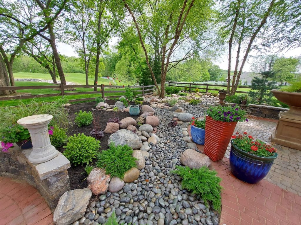 Rockbed feature landscape architecture by Evolving Landscapes in Lee's Summit, MO